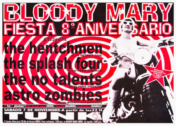 Bloody Mary Fiesta: The Hentchmen/The Splash Four at Tunk Original Poster